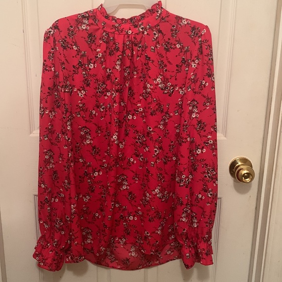 Madison Jules Raspberry Blouse 👚,Size 1X - Picture 2 of 3